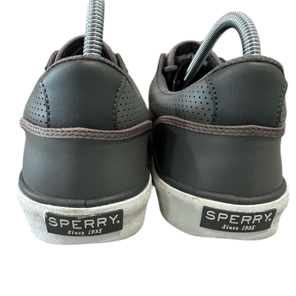 Men’s SPERRY Halyard Retro Lace Up Gray Sneakers Size 10. - Picture 3 of 9
